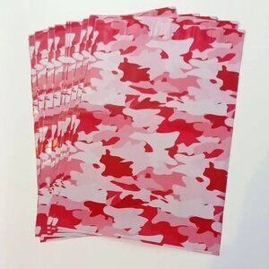 ✨3/$30 - 10 Poly Mailers/shipping Bags/ 20 Thank you Stickers - Pink Camo